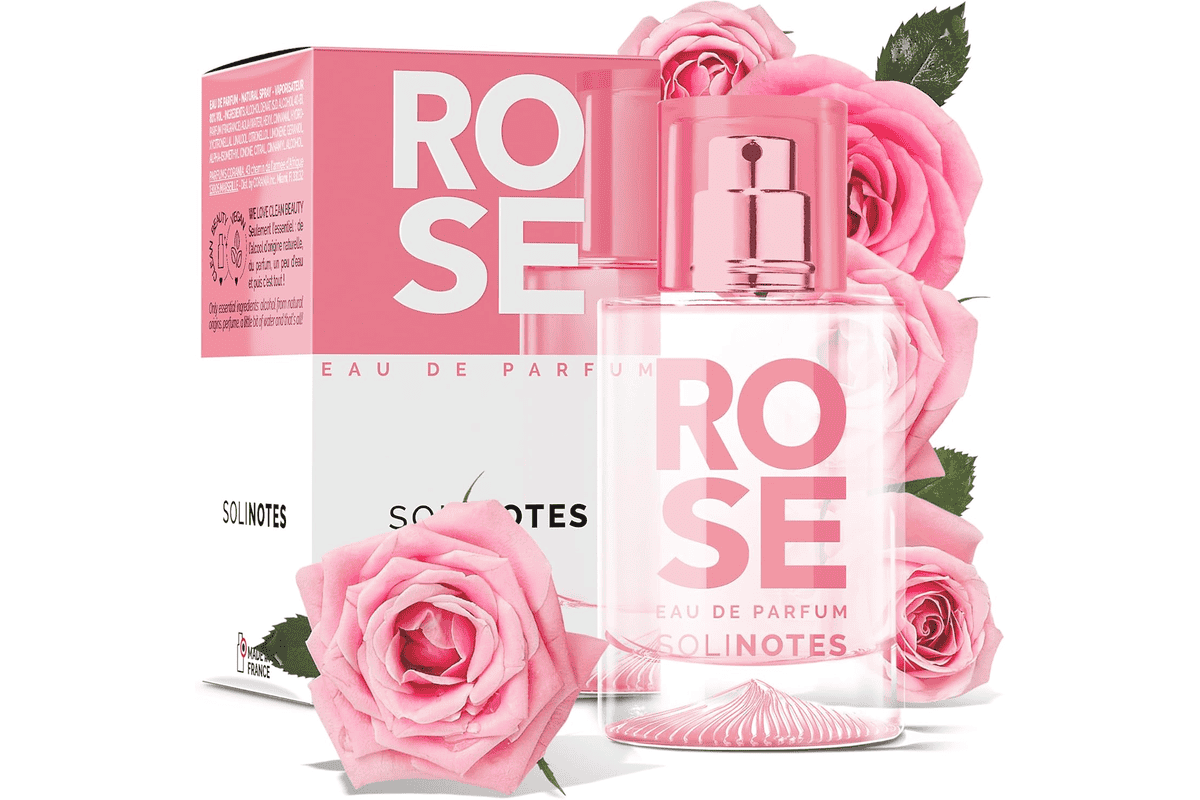 Solinotes Rose Eau de Parfum 50 ml parfum femme rose clean Made in France vegan cruelty free