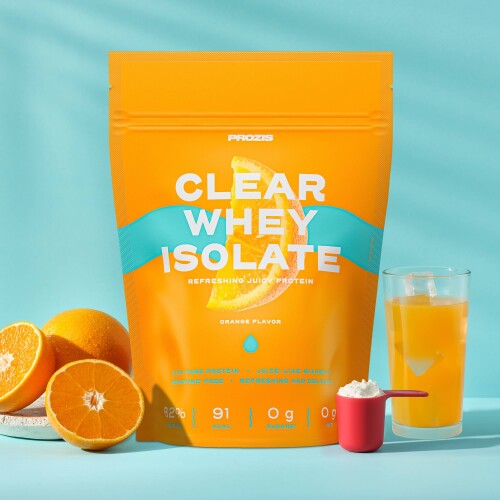 Prozis Clear Whey Isolate goût orange sachet de 500 grammes