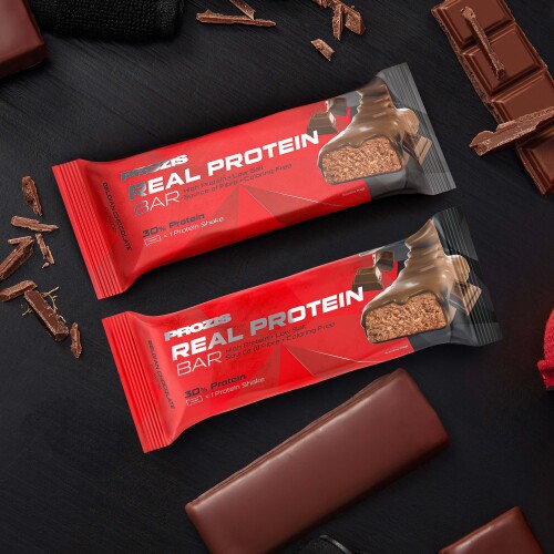 Prozis Real Protein Bar chocolat belge lot de deux