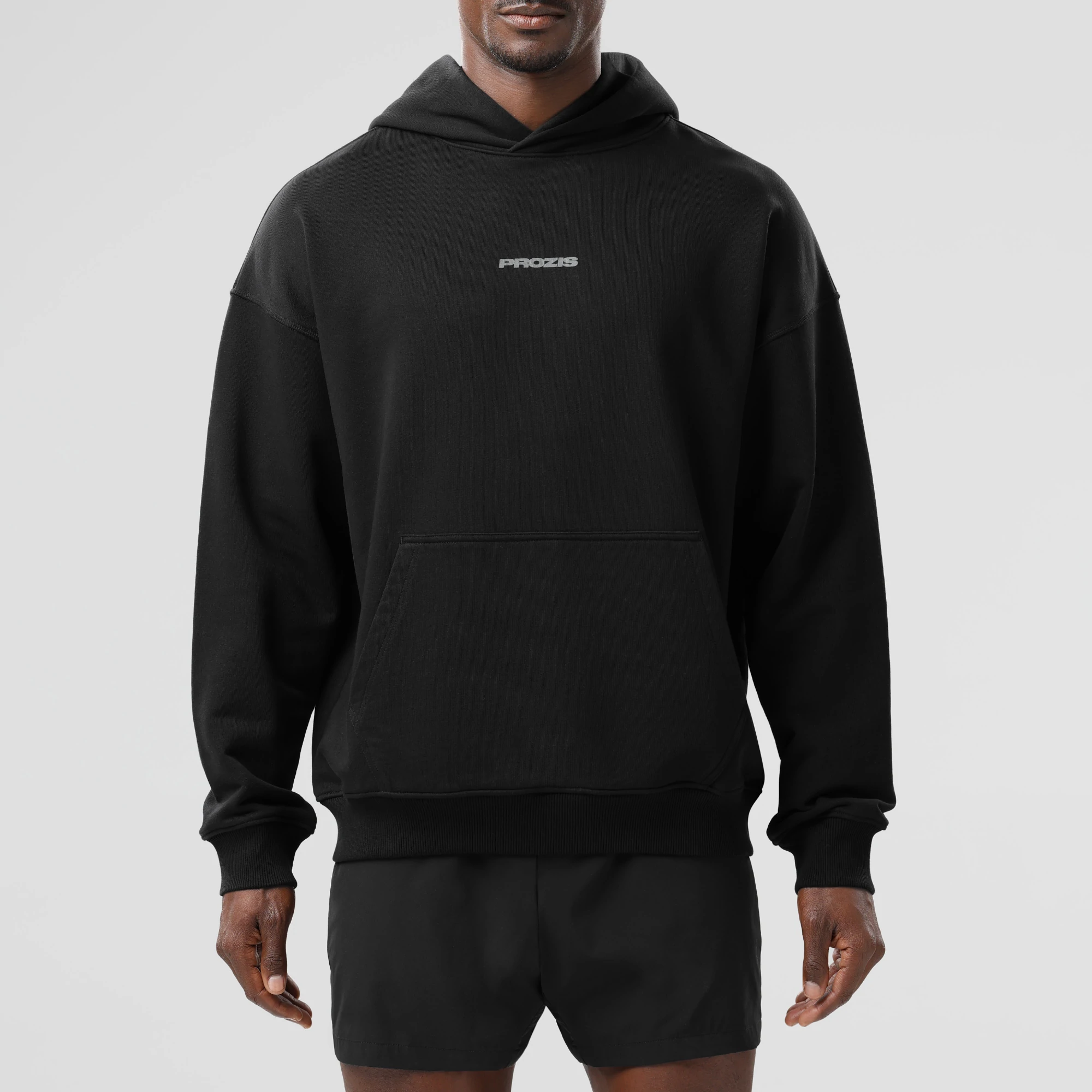 Sweat à capuche EY Prozis noir en promotion à 35,99 euros