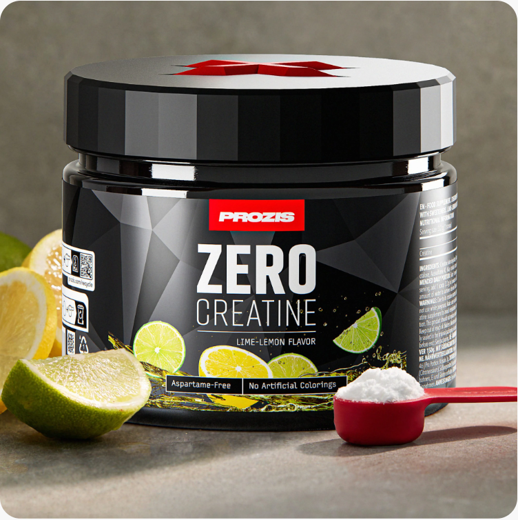 Pot de Zero Creatine Prozis 150 g saveur citron vert et citron