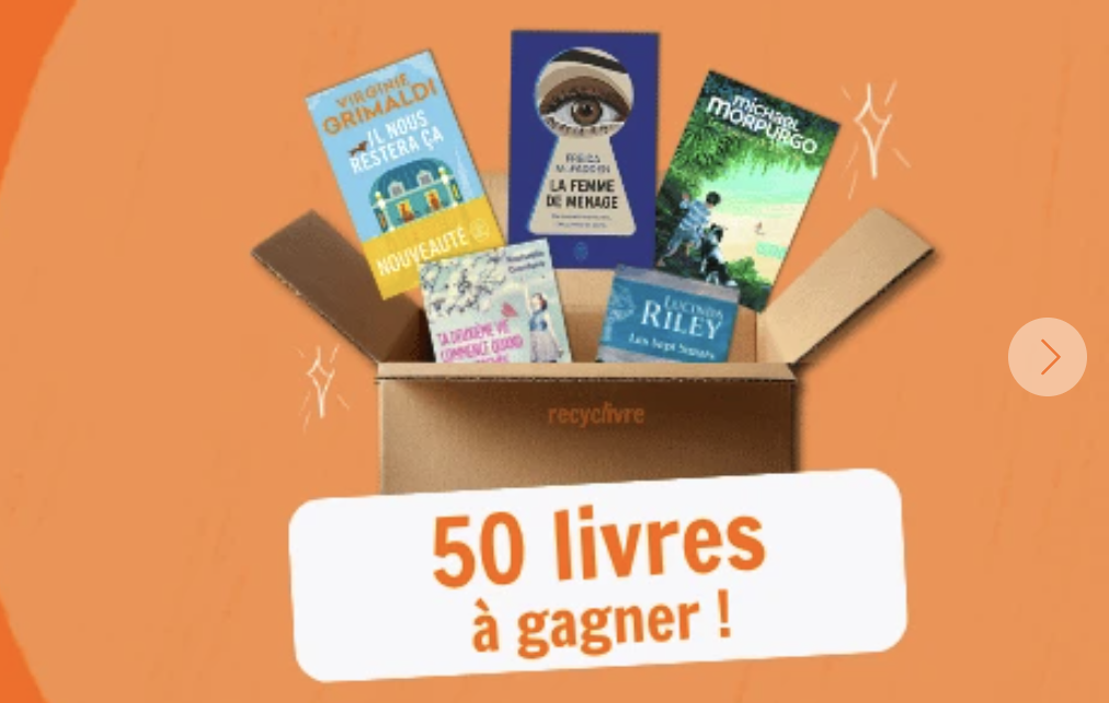 RecycLivre colis mystere 50 livres a gagner