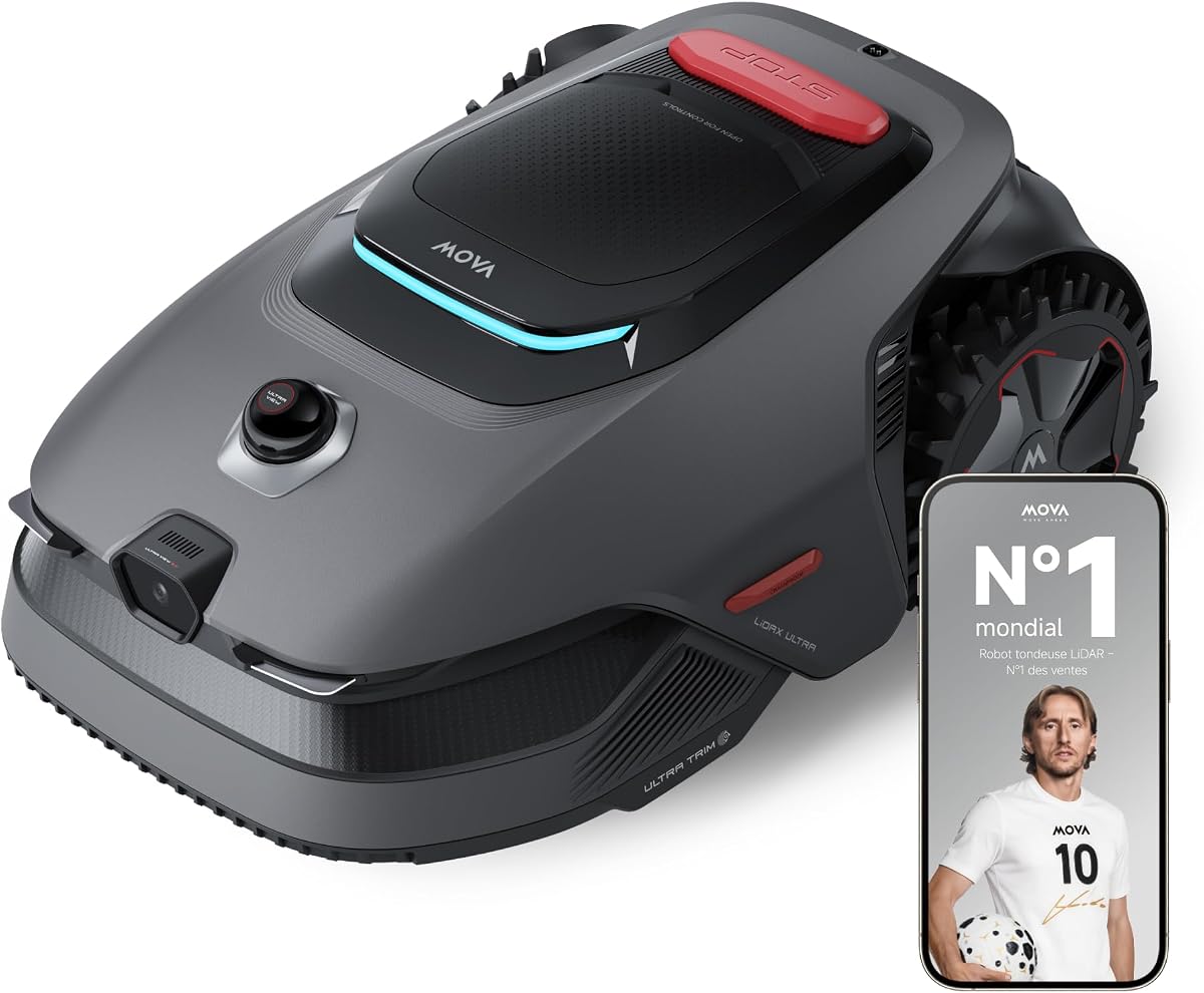 Robot tondeuse MOVA LiDAX Ultra 1600 avec module 4G
