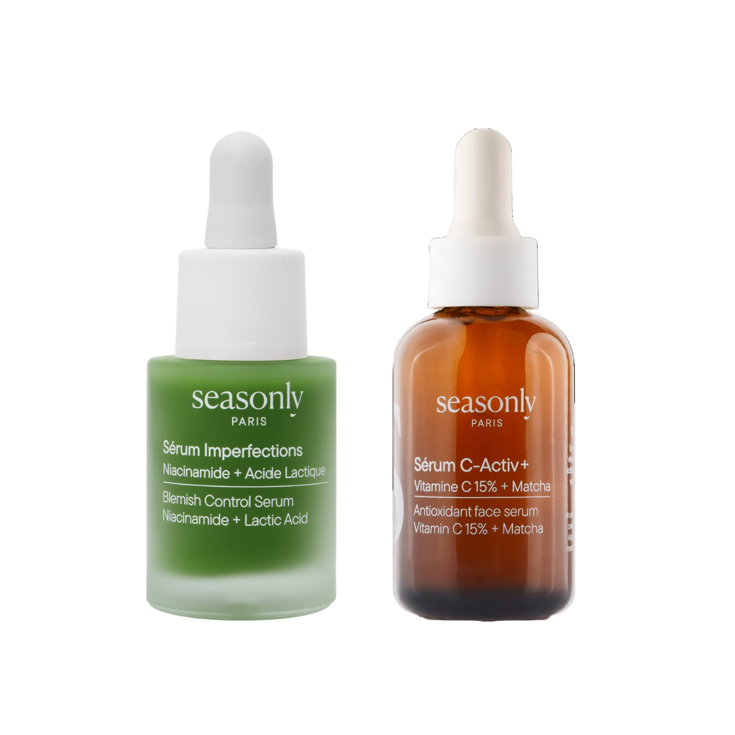 Duo Taches et Imperfections Seasonly avec Sérum Anti-Imperfections et Sérum C-Activ+