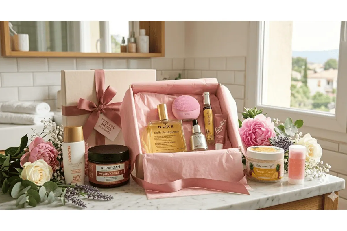 10 coffrets cadeau beauté femme Laneige Nuxe Lancaster Kerargan Foreo Vichy Lanolips Les Secrets de Loly La Rosée pivoines lavande marbre