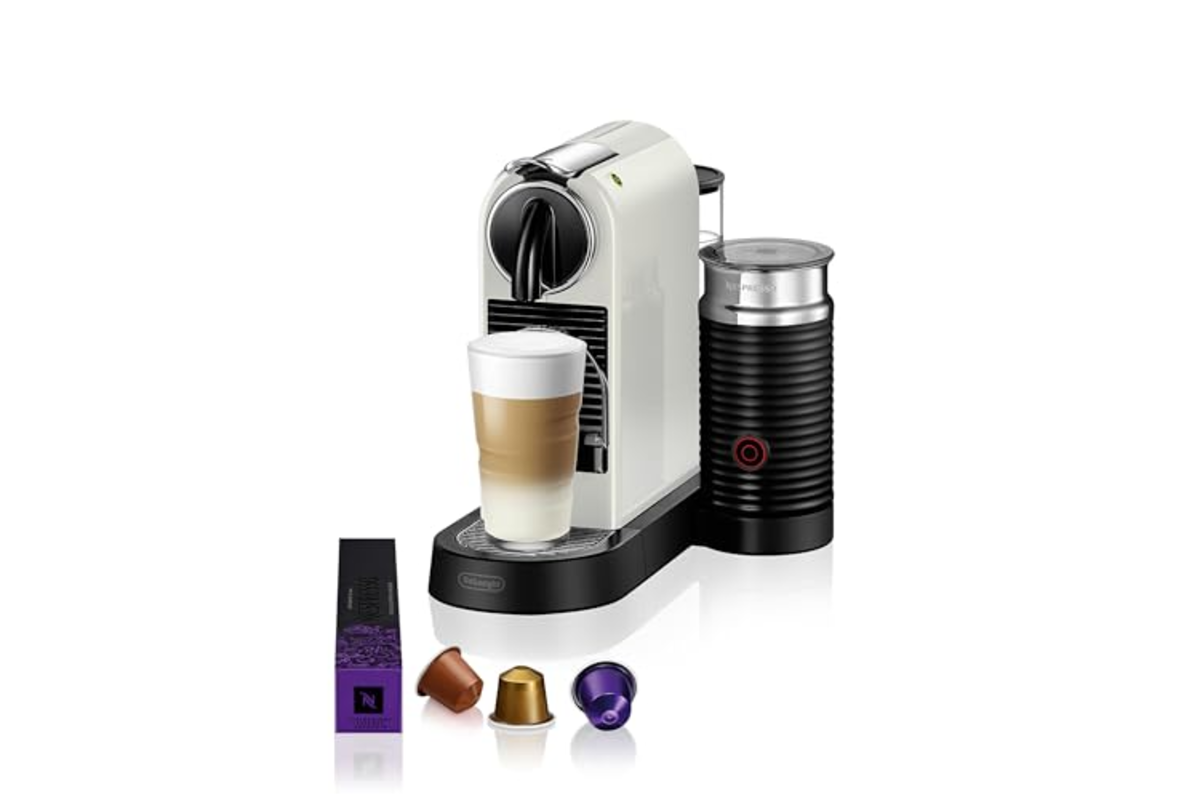 De'Longhi Nespresso Citiz Milk EN267.WAE machine à capsules avec mousseur Aeroccino design Amazon 2026