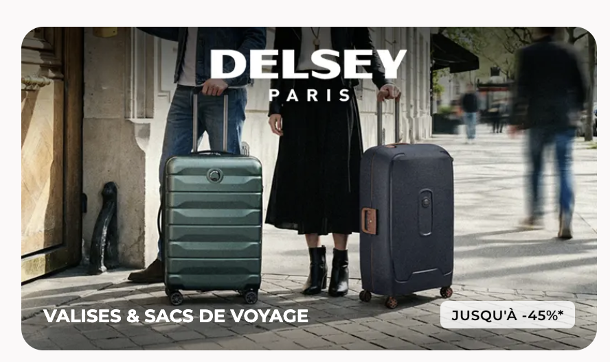 Vente Delsey Paris : valises et sacs de voyage