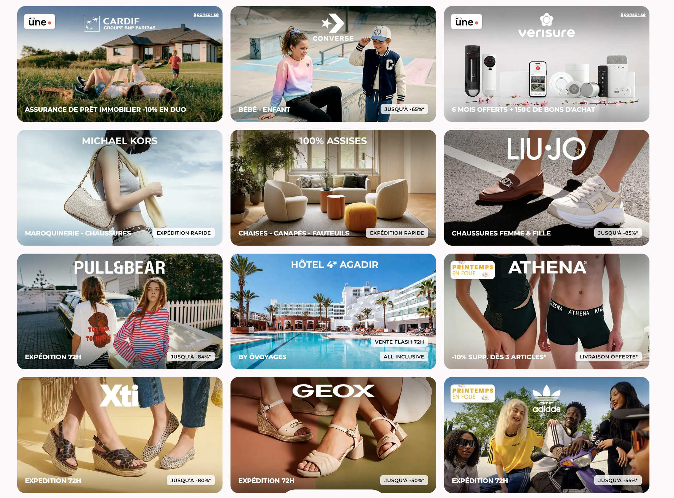 Ventes privées Showroomprivé : Converse, Michael Kors, Pull&Bear, Geox, Adidas