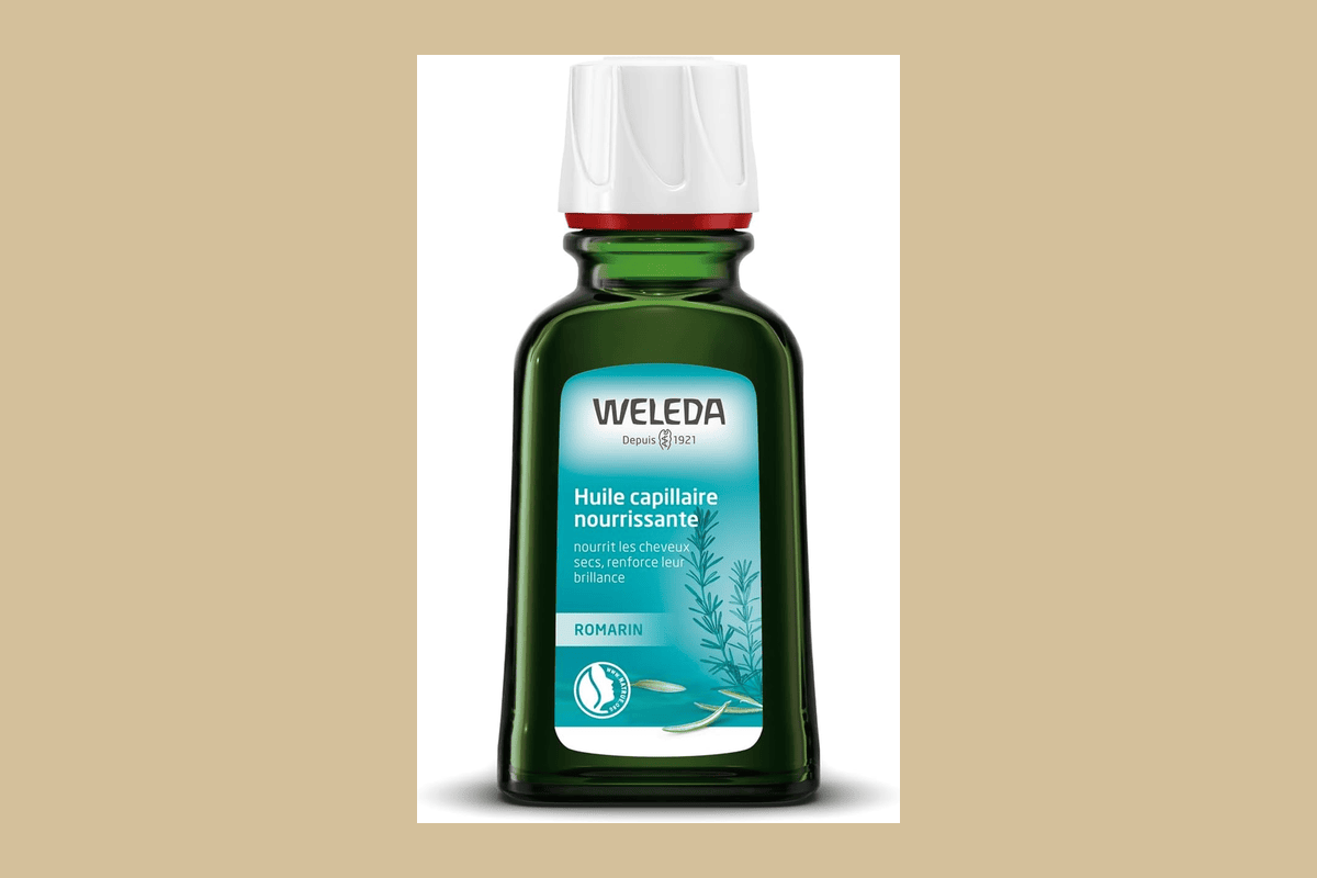 Weleda Huile capillaire nourrissante certifiée bio NaTrue huiles végétales argan jojoba avocat sans silicones parabènes 50ml routine clean