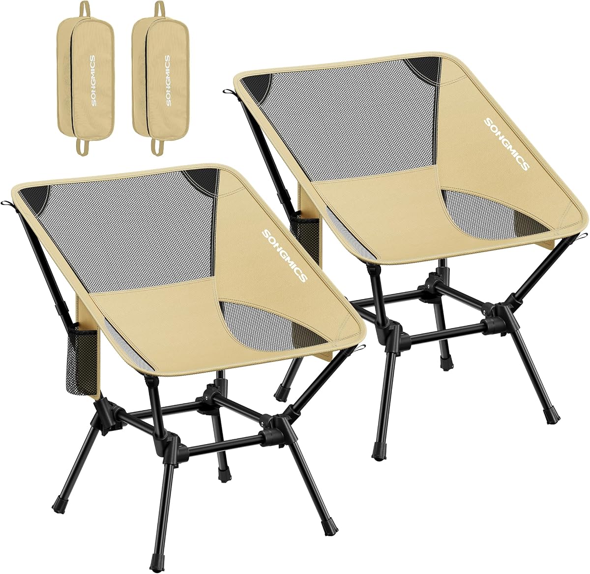 Lot de deux chaises de camping pliantes SONGMICS