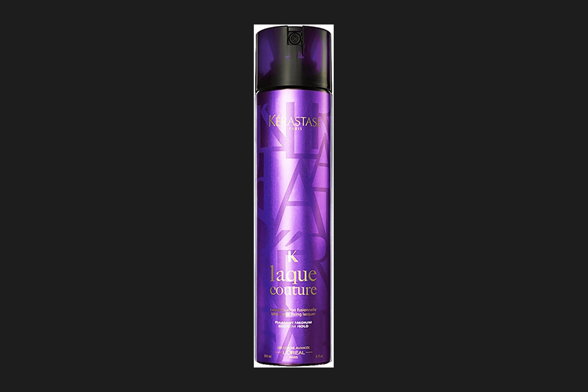 Kérastase Laque Couture spray fixation professionnelle micro-diffusion invisible qualité salon cheveux colorés élimination shampoing 300ml