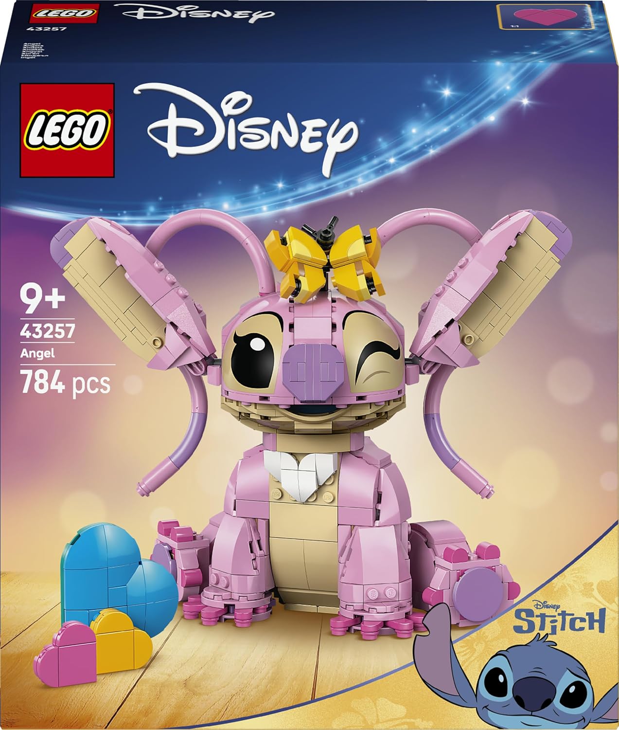 Figurine LEGO Disney Angel 43257 avec papillon et cœurs