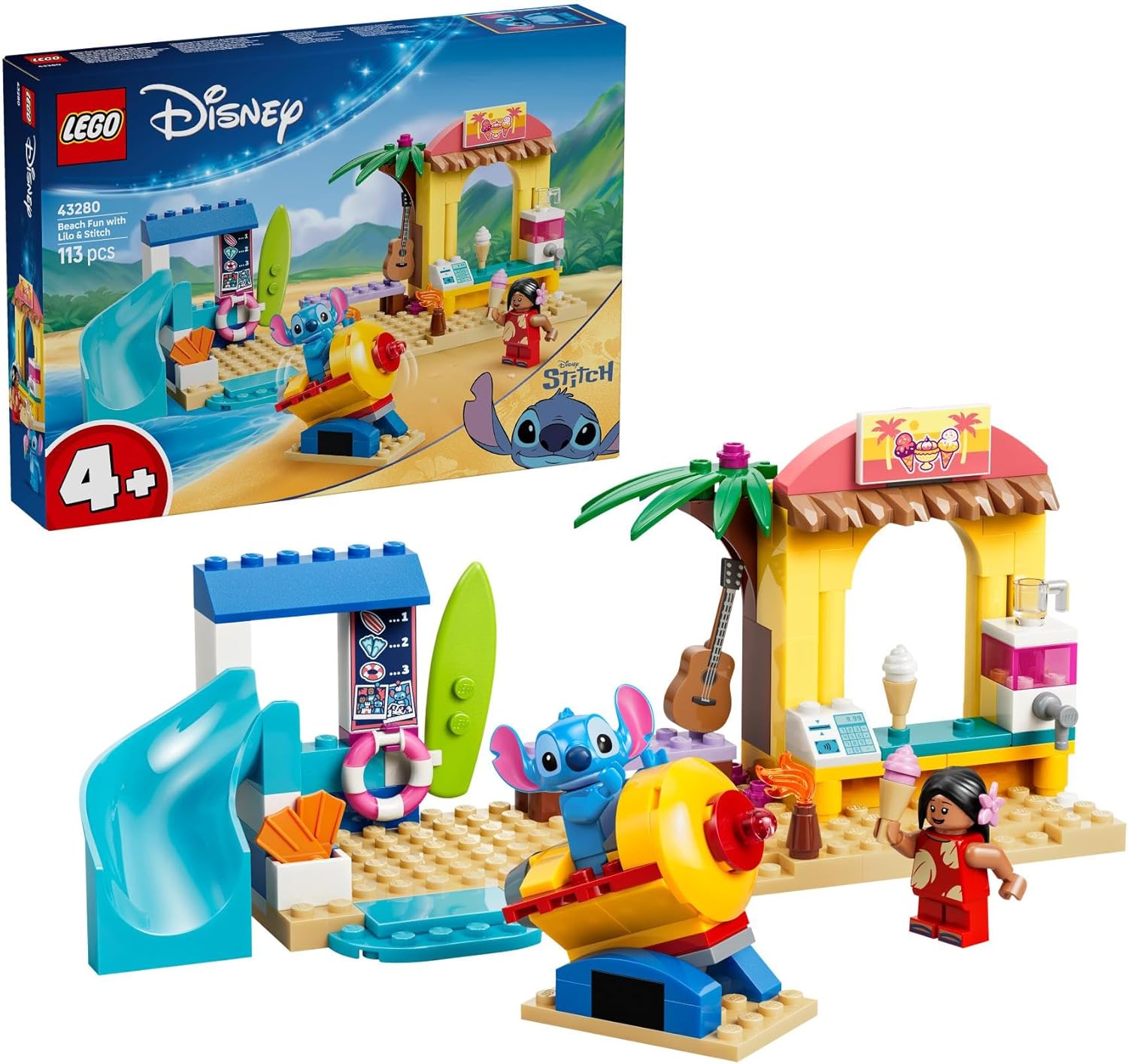 Set LEGO Disney Jeux de plage avec Lilo et Stitch 43280