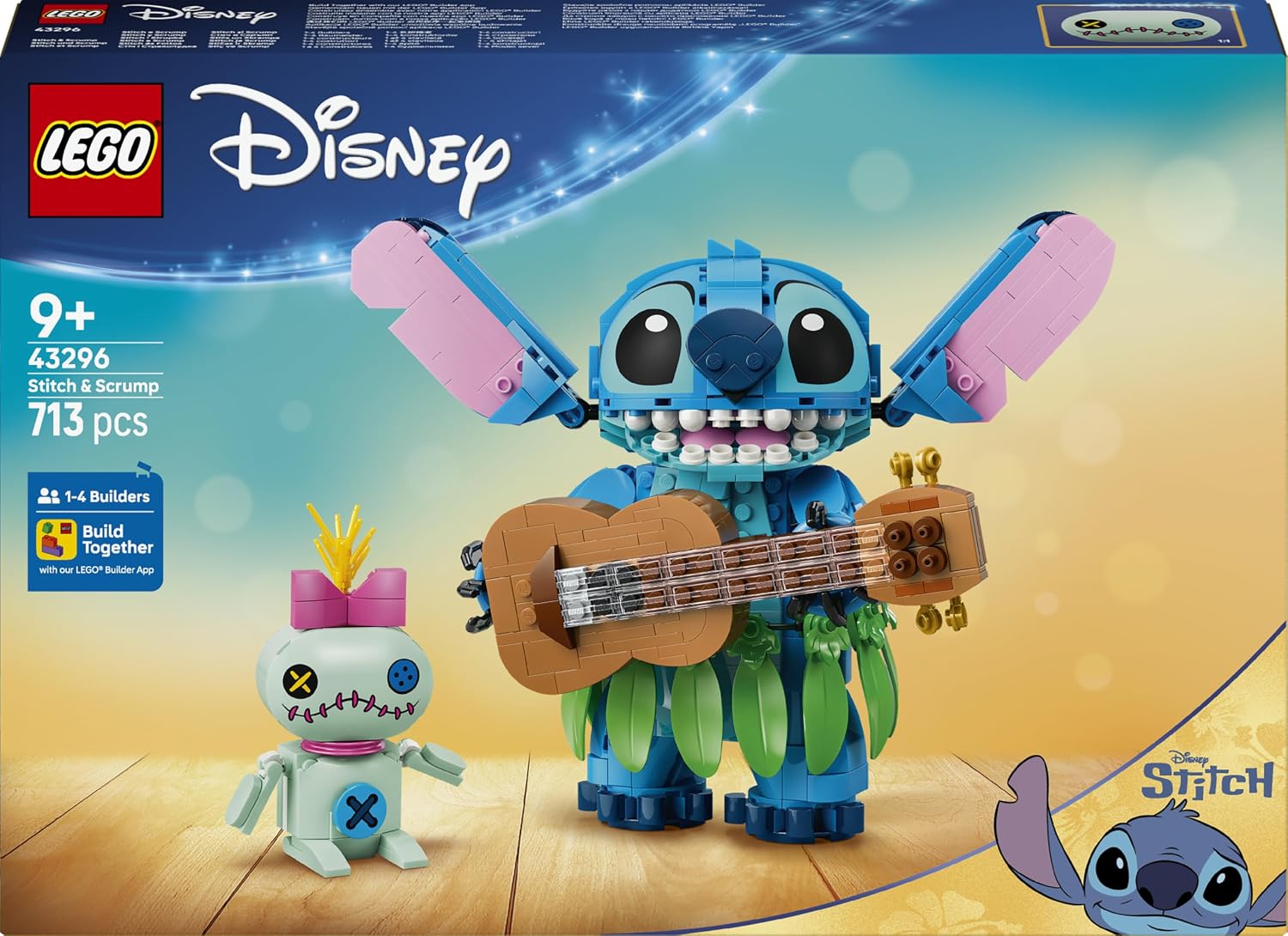 Set LEGO Disney Stitch et Scrump 43296 avec ukulélé