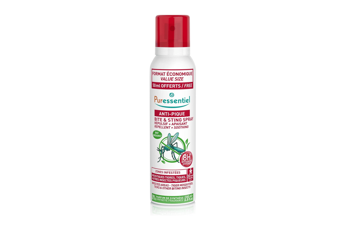 Puressentiel Anti-Pique Spray Répulsif et Apaisant 200ml moustiques insectes tiques formule naturelle 8h efficacité corps visage dès 30 mois