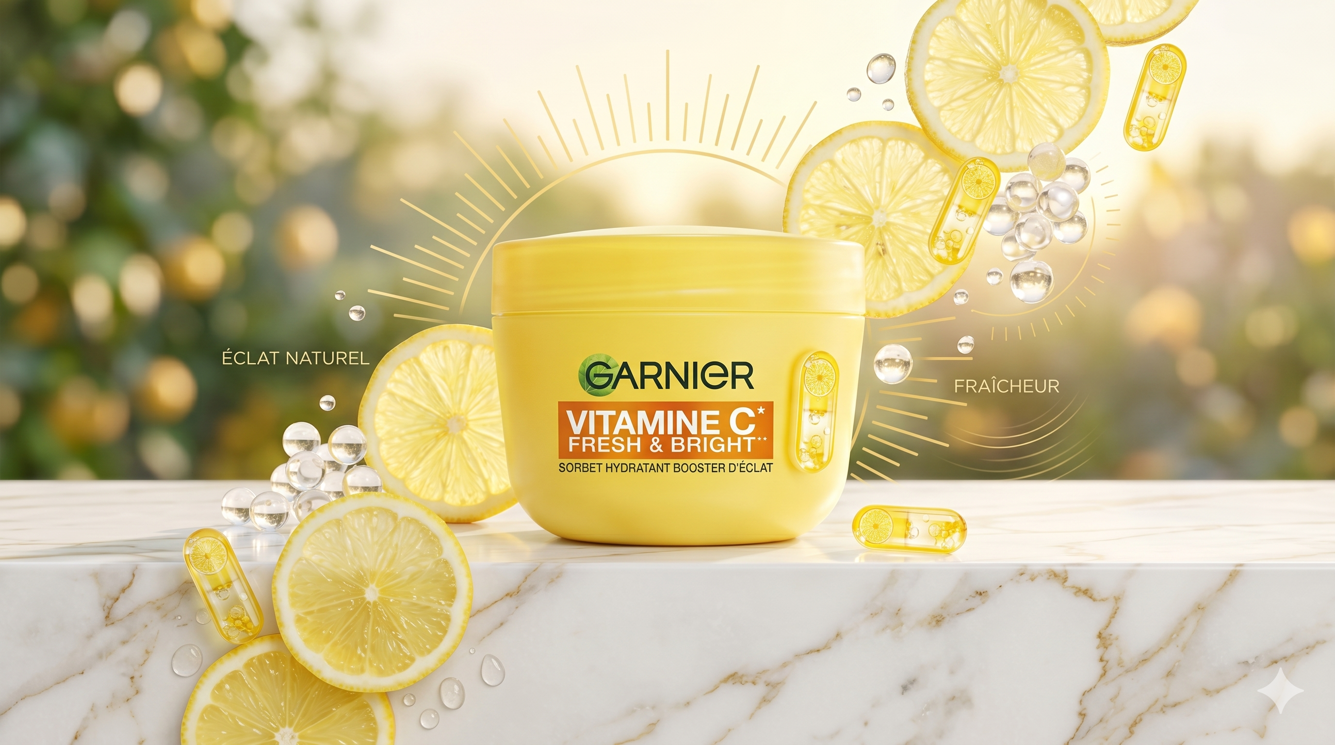 Avis test Garnier SkinActive Vitamine C crème sorbet hydratante boost éclat