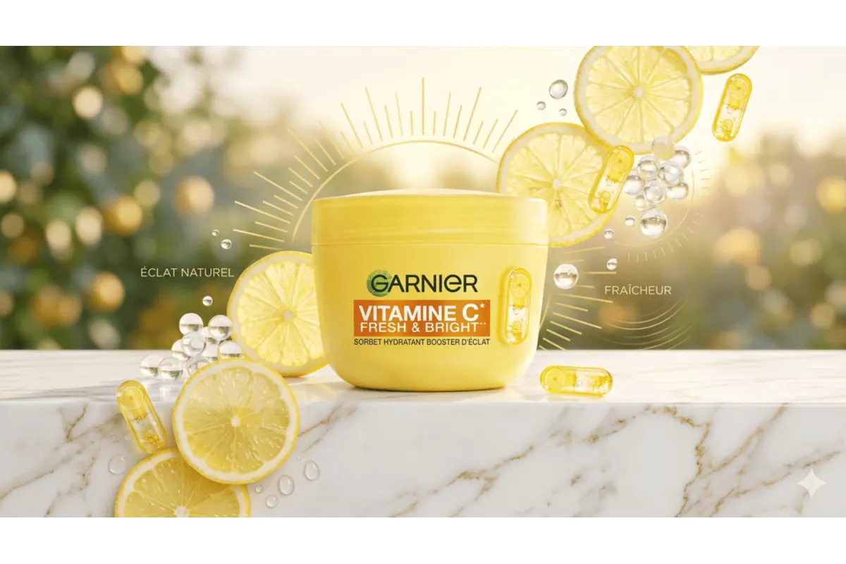 Avis test Garnier SkinActive Vitamine C crème sorbet hydratante boost éclat
