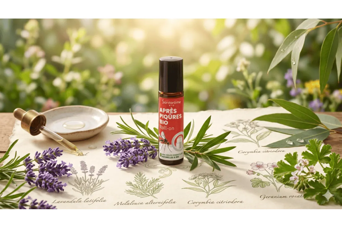 Roll-On Santarome application sur piqûre de moustique
