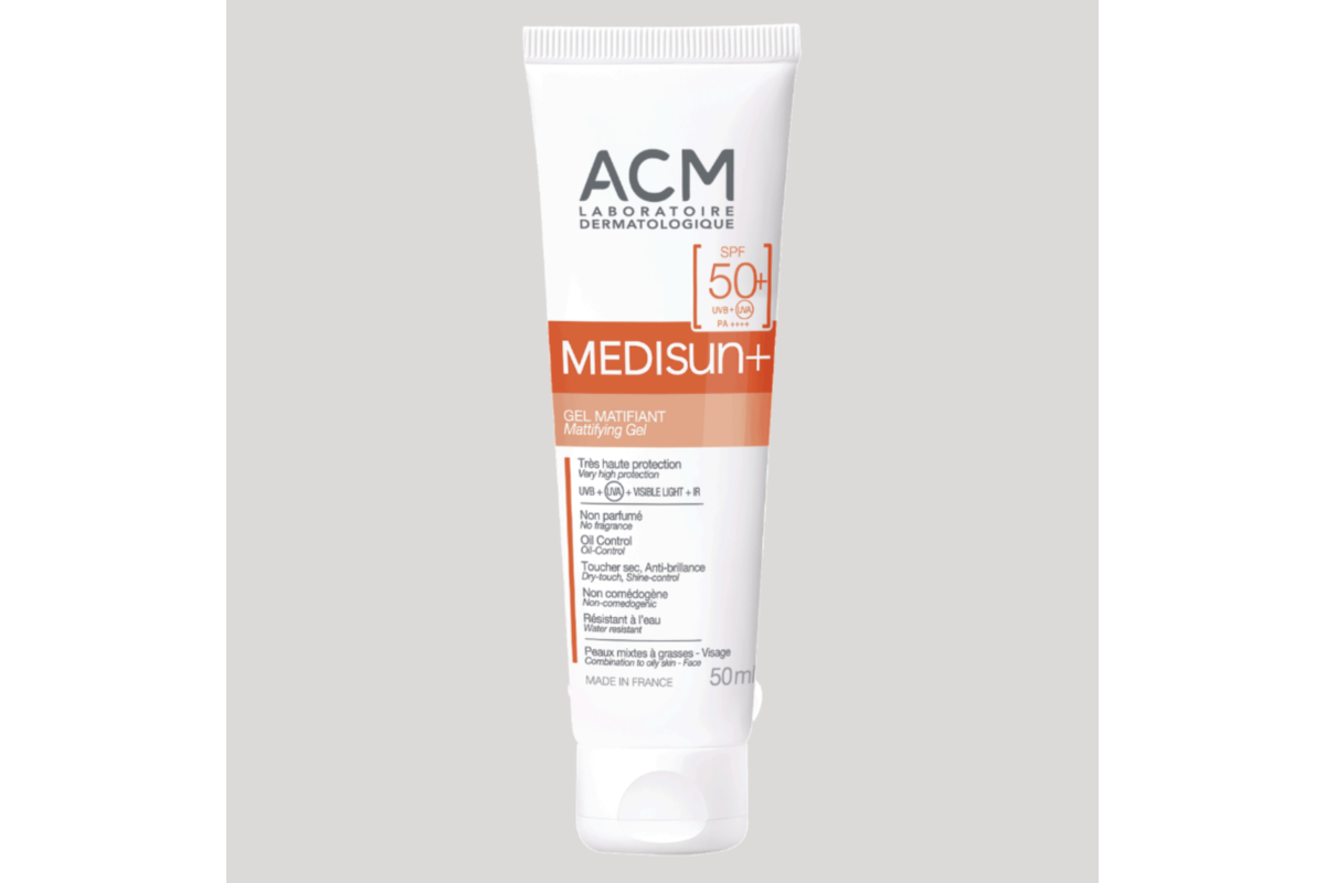 Test gratuit ACM Medisun+ Gel Matifiant SPF50+ protection solaire peaux mixtes à grasses ambassadrice mai 2026