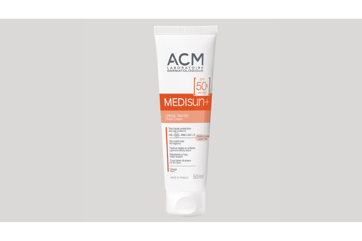 ACM Laboratoire Dermatologique Medisun+ Crème Teintée SPF50+ 50ml Teinte Claire visage Made in France