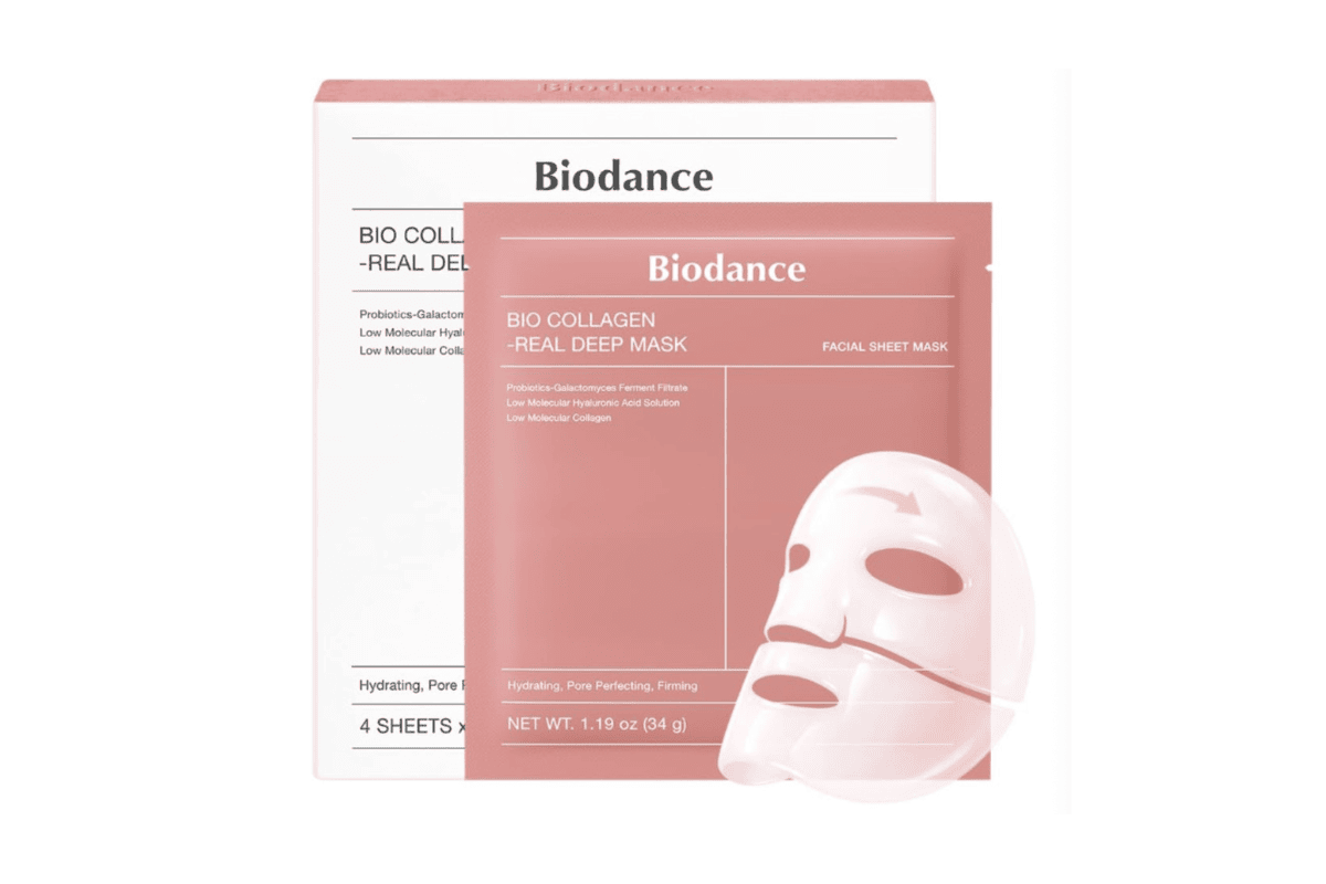 BIODANCE Bio Collagen Real Deep Mask masque visage hydrogel collagène 4 sheets 34 g boîte rose test gratuit 6 exemplaires testerdesproduits tirage 07 septembre 2026