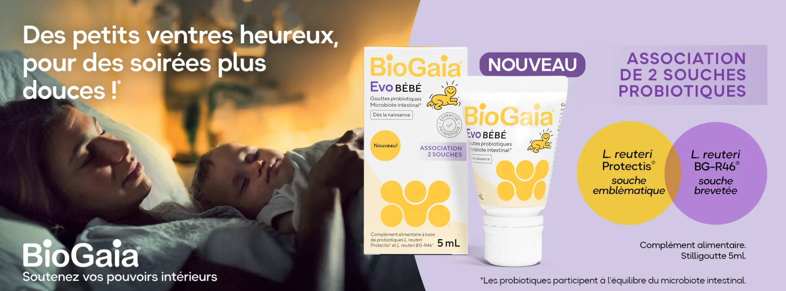 Gouttes probiotiques BioGaia Evo BÉBÉ proposées gratuitement à trente familles sur Consobaby