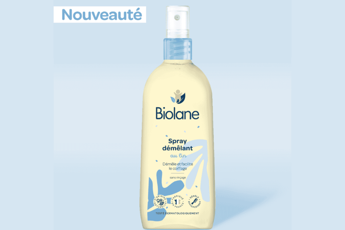 Test gratuit Biolane Spray Démêlant au Lin Français pour bébé et enfant : 10 exemplaires à gagner via Free Cosmetic Testing, formule 98 % d'ingrédients d'origine naturelle, lin cultivé en France, sans rinçage, démêle et facilite le coiffage sans effet gras ni collant, testé dermatologiquement, tirage au sort mercredi 17 juin 2026
