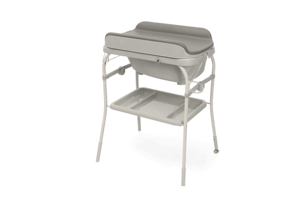 Test gratuit Chicco Soft Bubble Armonia baignoire table à langer 4 en 1 hauteur réglable roues freins EVA
