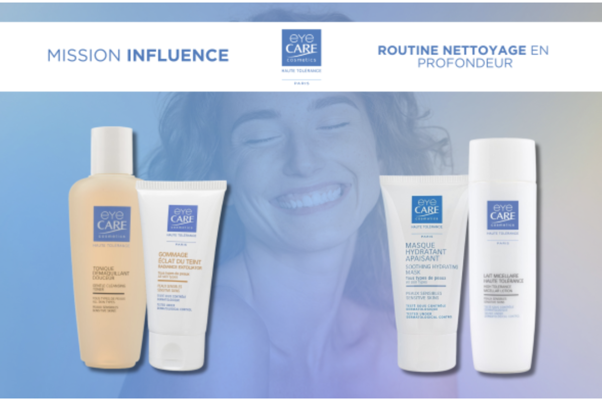 Test gratuit Eyecare Mission Influence Routine Nettoyage en Profondeur ambassadrice mai 2026