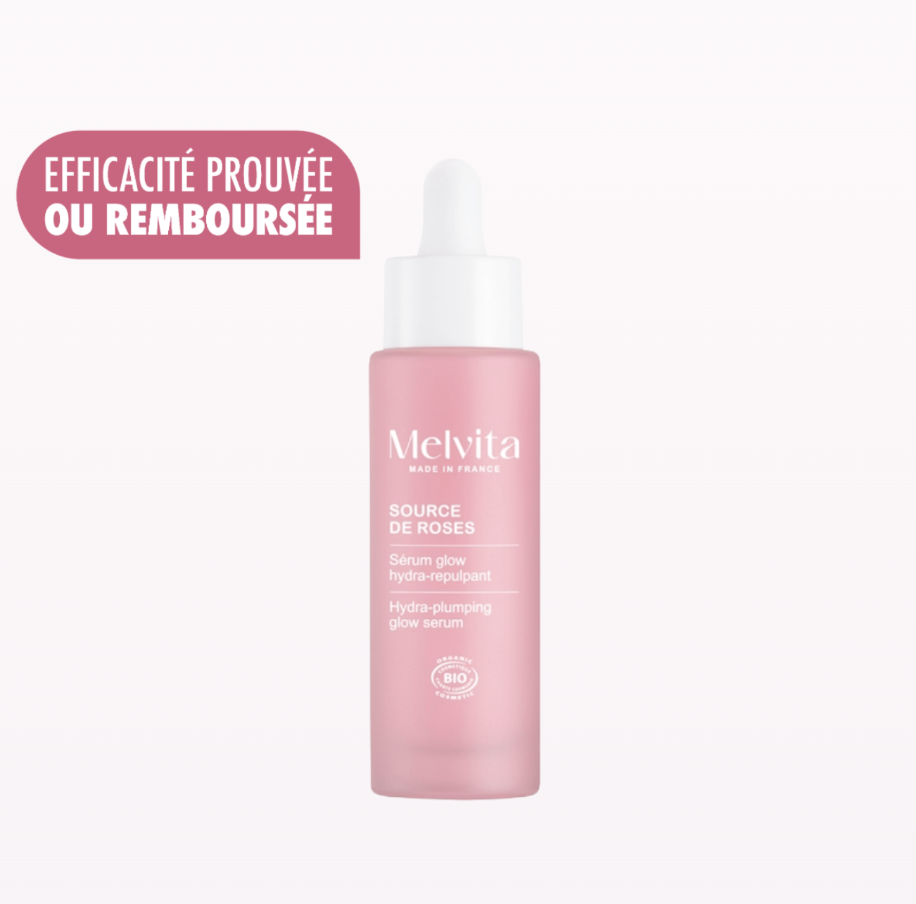 Melvita Sérum Glow 3-en-1 Source de Roses satisfait ou remboursé