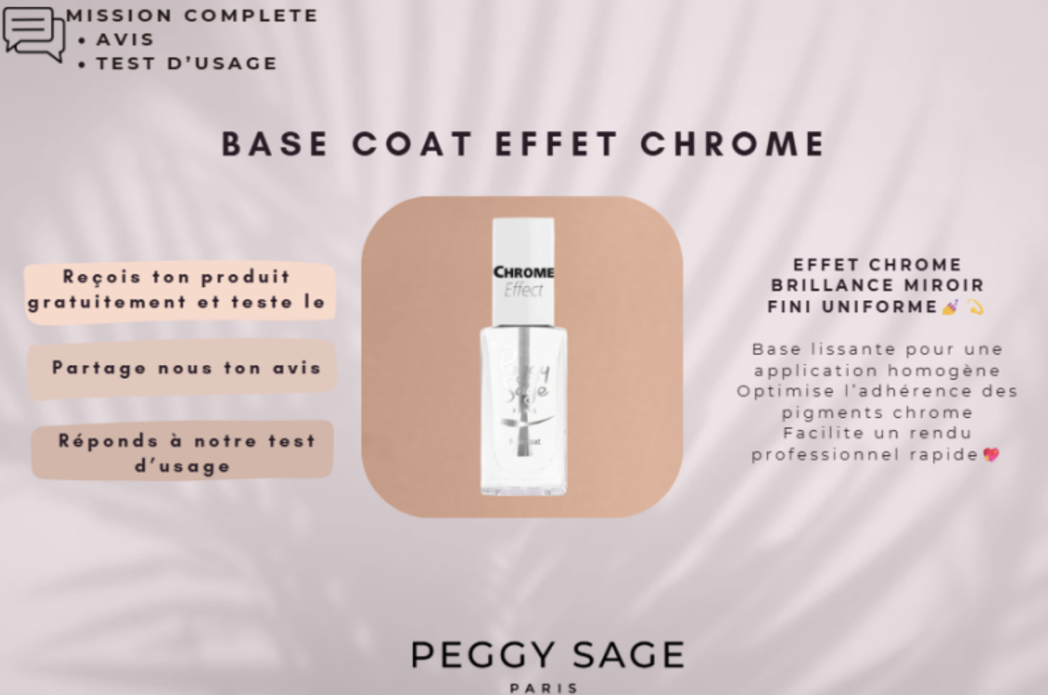 Test produit gratuit Peggy Sage Pochoir nail art duo ongles motifs