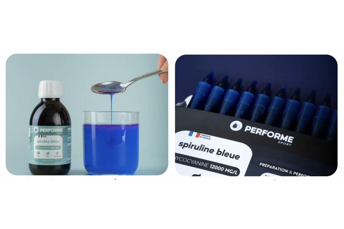 Test gratuit Performe ambassadeur Spiruline Bleue 6000mg/l Unicadoses 12000mg/l phycocyanine énergie récupération sportive mai 2026