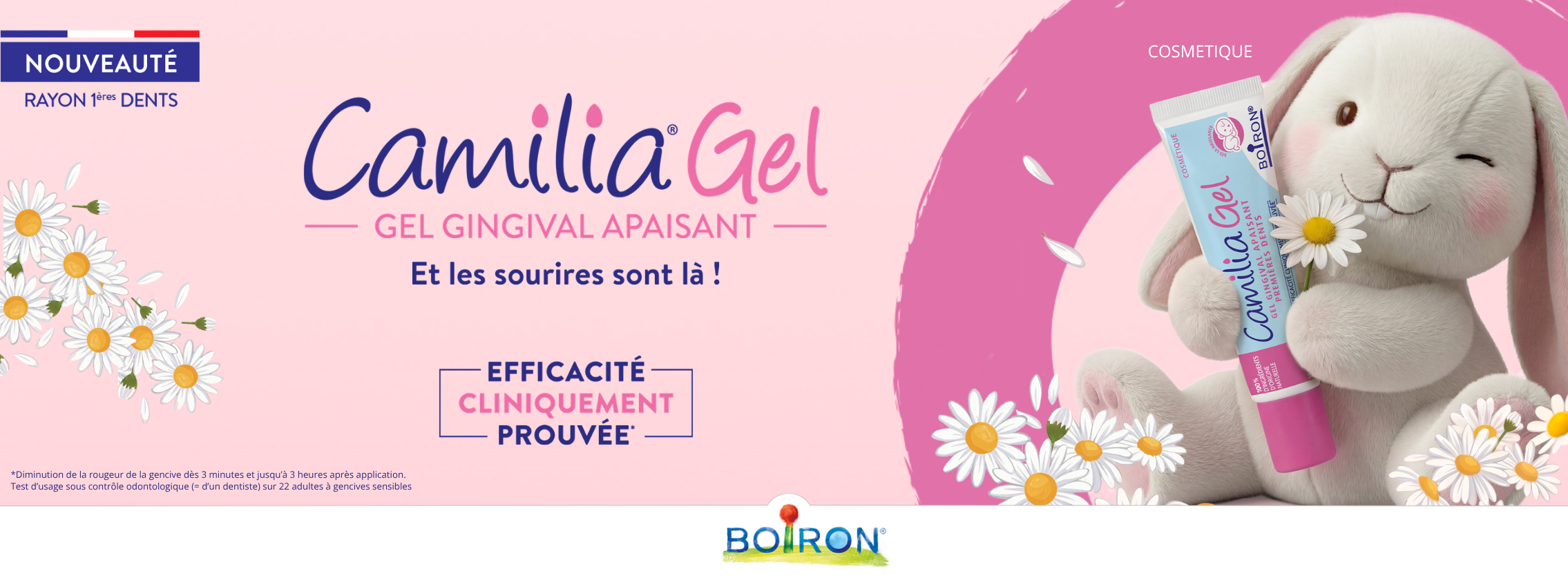 Test produit gratuit Camilia Gel gingival Boiron pour bébé