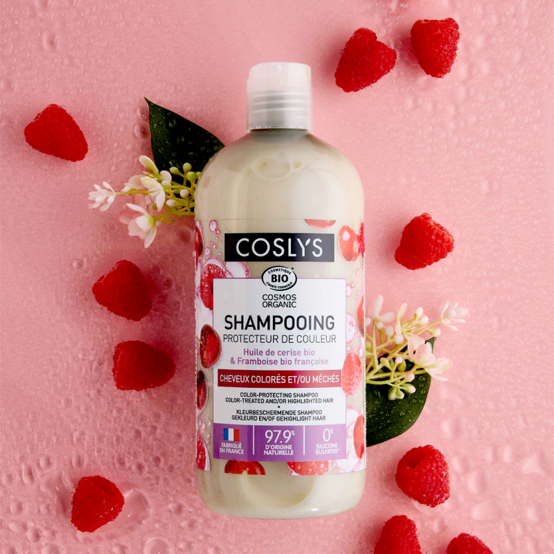 Shampooing protecteur de couleur Coslys bio 500 ml proposé gratuitement à trente testeurs