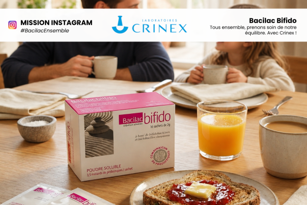 Test produit Bacilac Bifido Crinex pour 30 ambassadeurs en famille