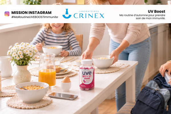 Test produit UVE Boost Immunité Gummies Crinex pour 30 familles