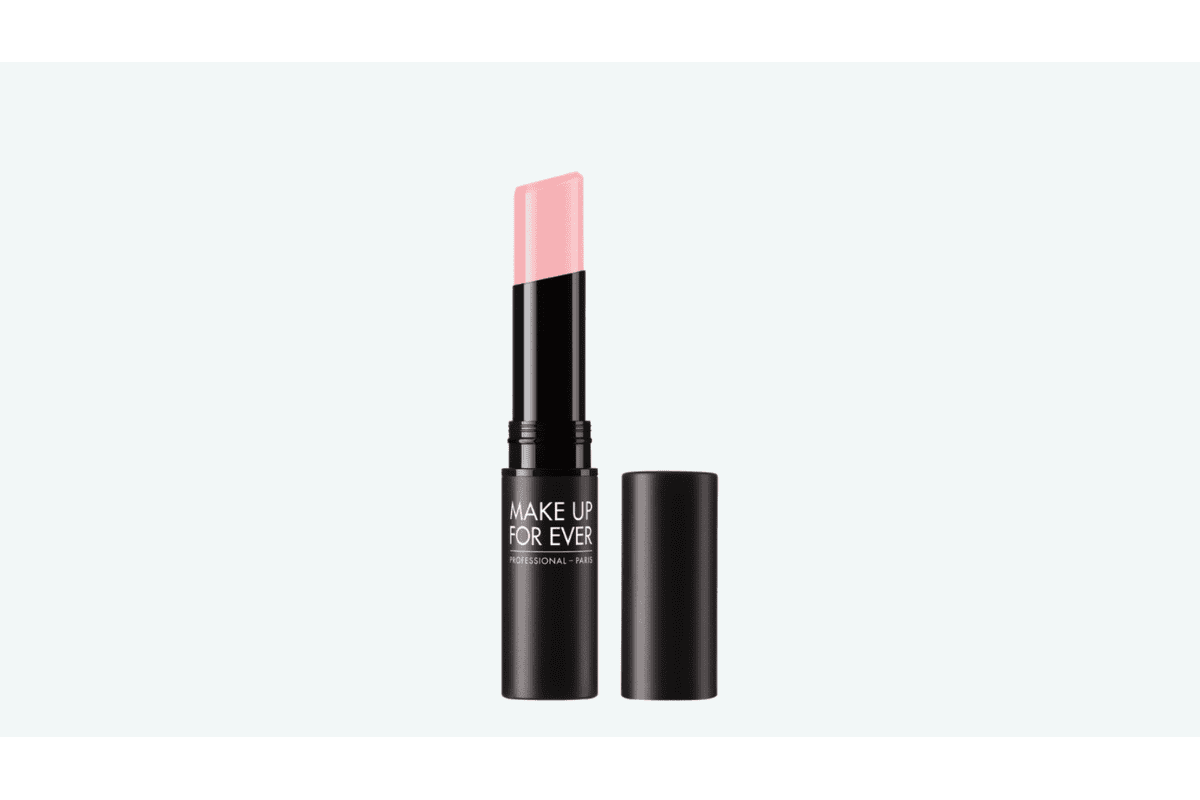 Baume à lèvres MAKE UP FOR EVER Artist Color Glow LipBalm rose poudré tube noir mat test produit Herstory Media Club