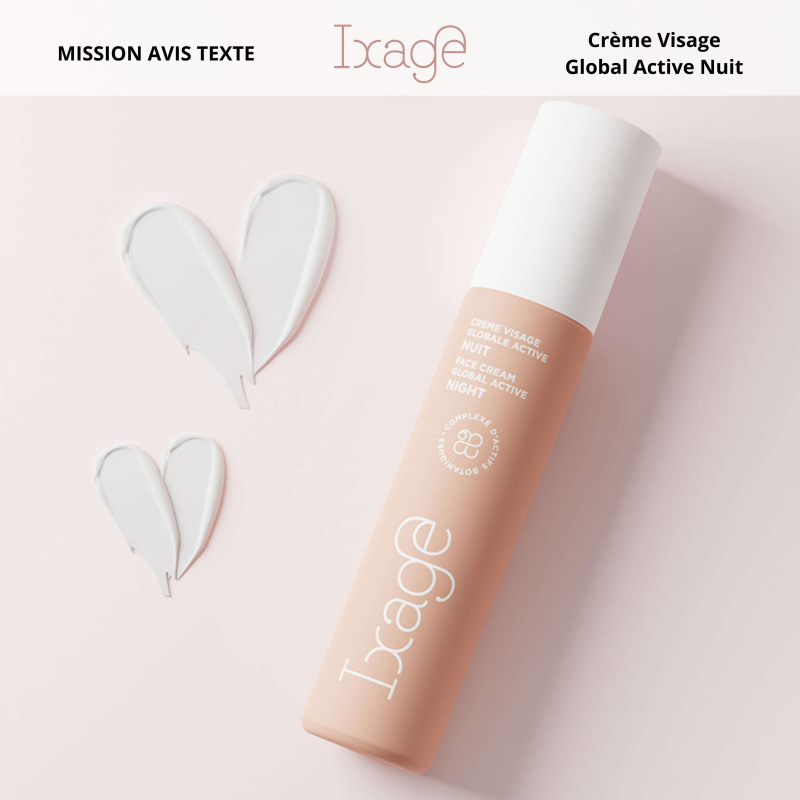 Crème Visage Global Active Nuit Ixage proposée en test produit gratuit