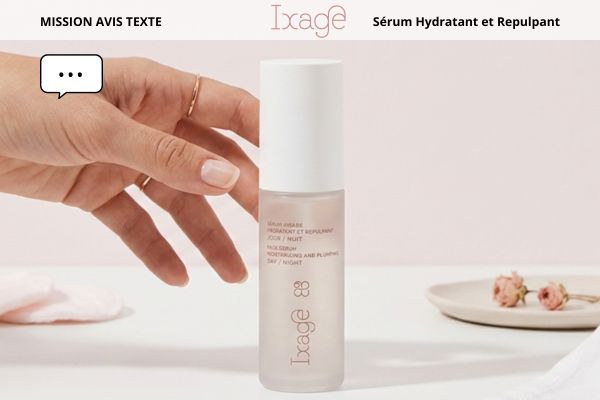 Sérum Hydratant et Repulpant Ixage proposé en test produit gratuit