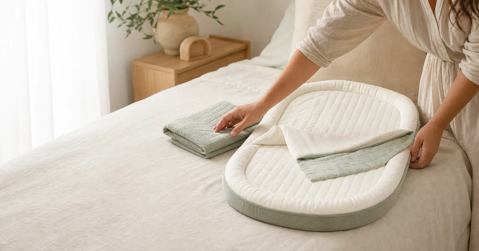 Topponcino Ilado, petit matelas nomade Montessori proposé en test aux parents par Mam’Advisor