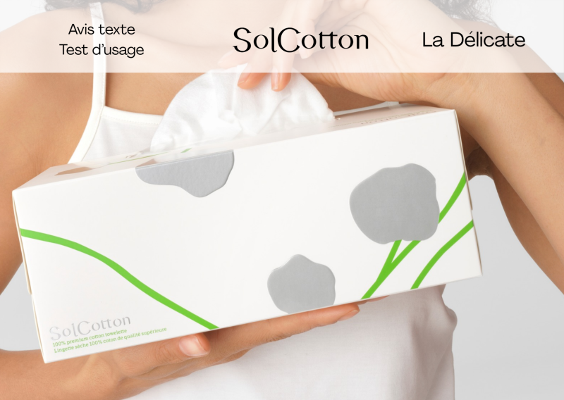 Lingettes sèches SolCotton La Délicate proposées gratuitement à 20 testeurs