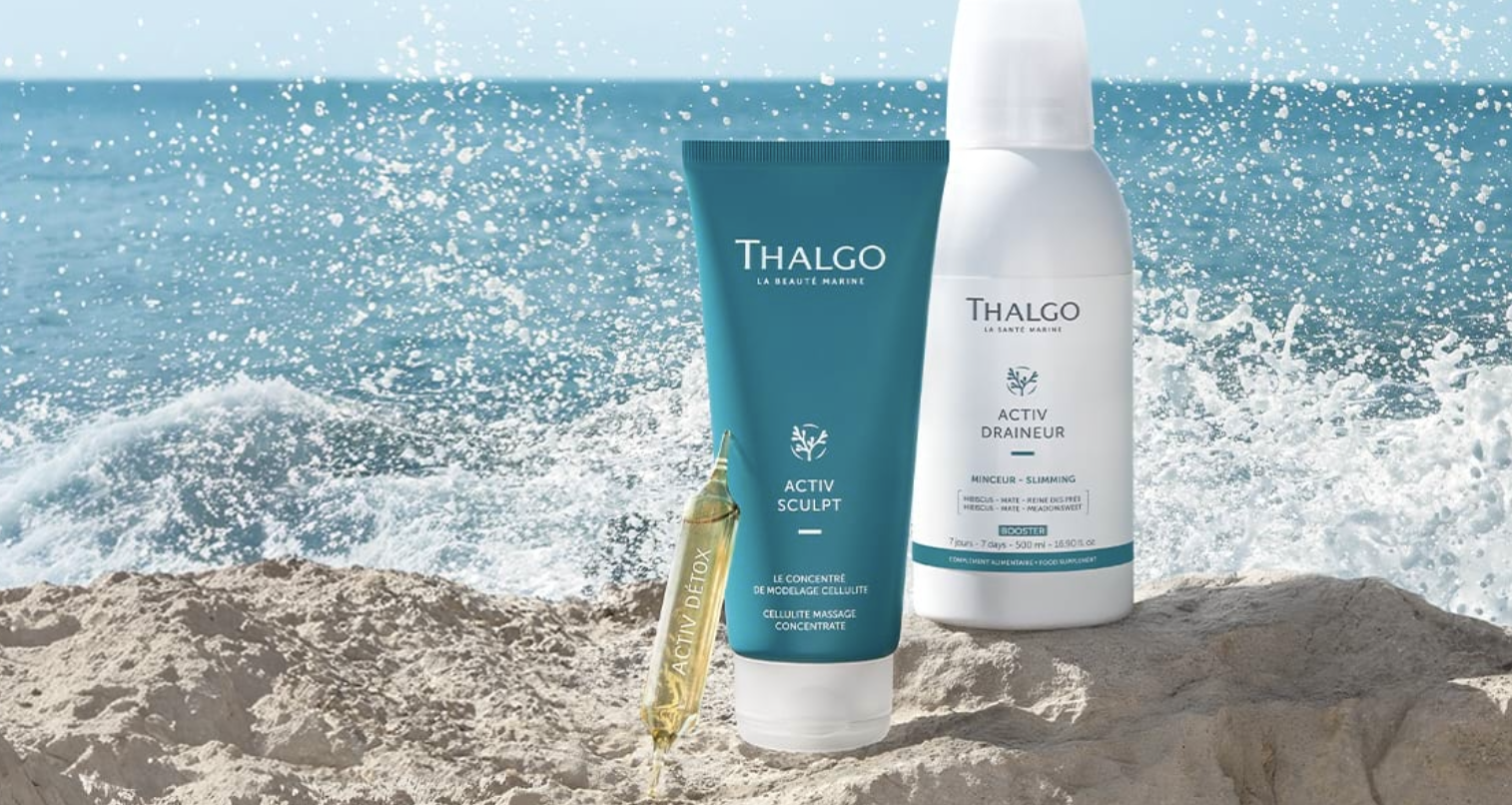 Thalgo gamme soins marins Activ Sculpt et Activ Draineur