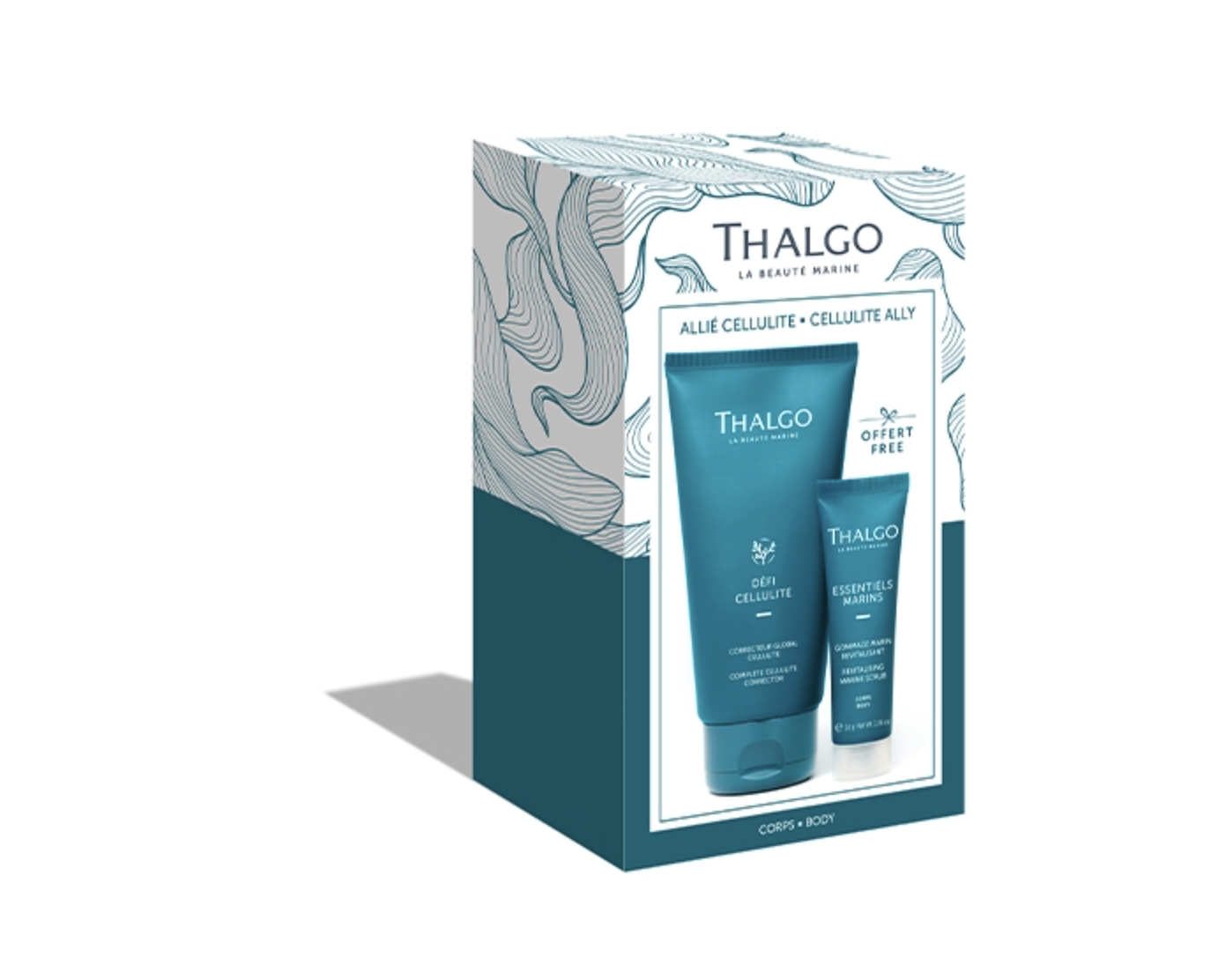 Thalgo coffret Allie Cellulite correcteur global et gommage marin