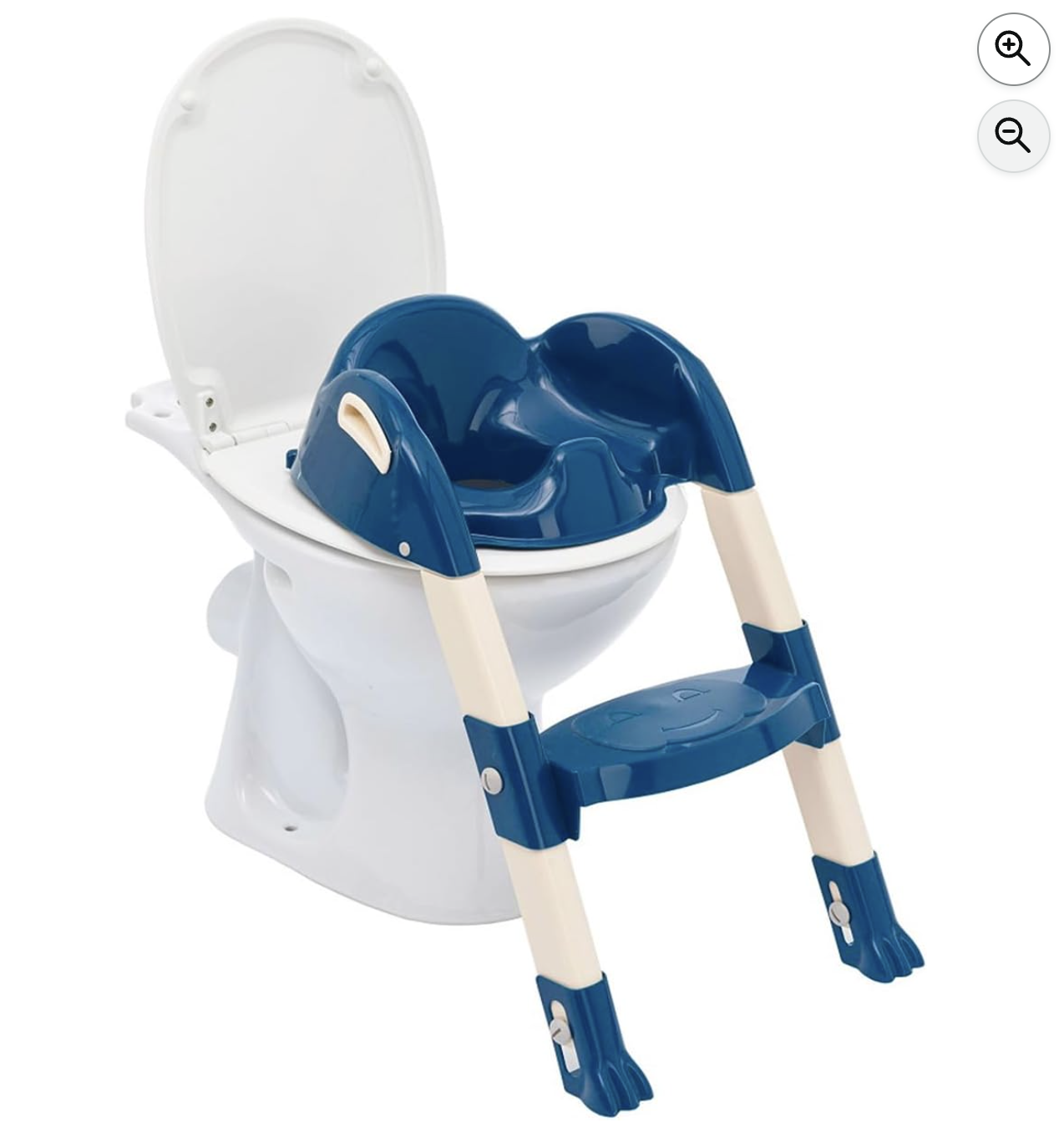 Thermobaby Kiddyloo réducteur de toilettes bleu océan avec marche