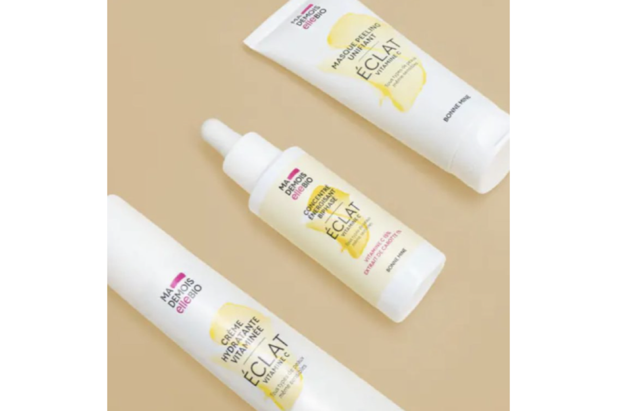 Masque peeling unifiant éclat Mademoiselle bio 2 pourcent AHA peeling doux peaux sensibles teint homogène bonne mine
