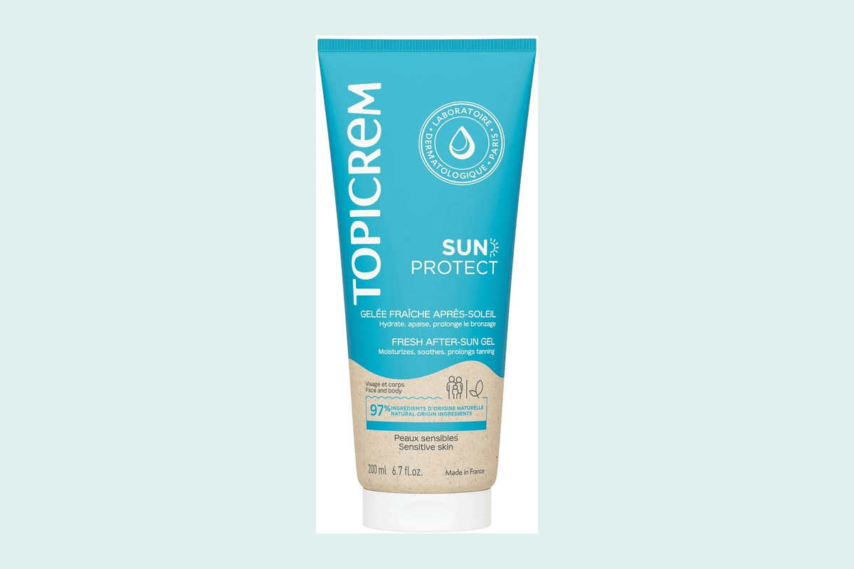 Topicrem Sun Protect Gelée Fraîche Après-Soleil apaisante 48h prolonge bronzage 200 ml