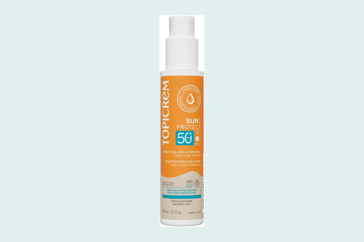 Topicrem Sun Protect Spray Solaire SPF50+ visage corps hydrate 8h haute protection