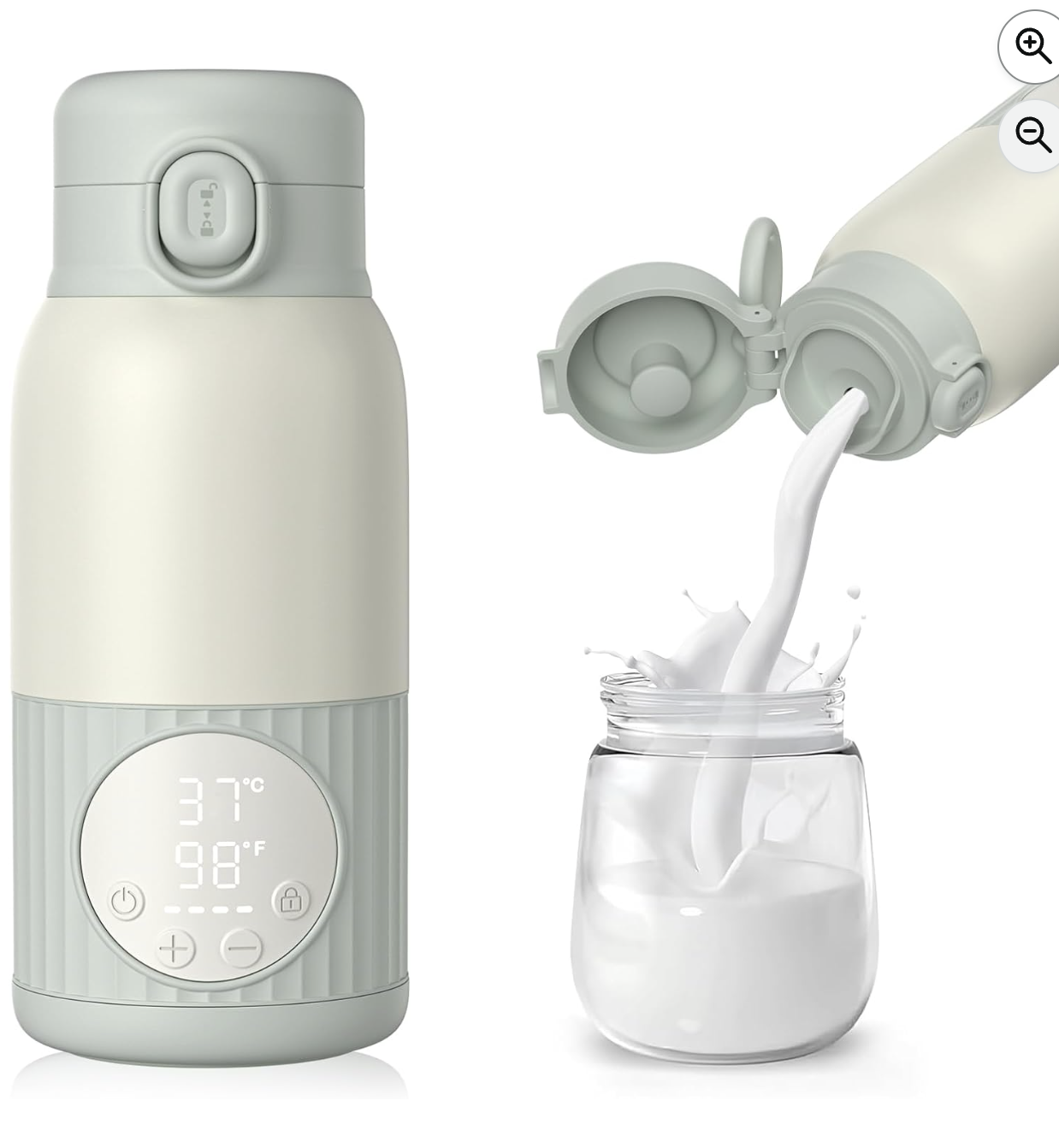 UKEXE chauffe-biberon nomade portable 385 ml avec écran LED et batterie