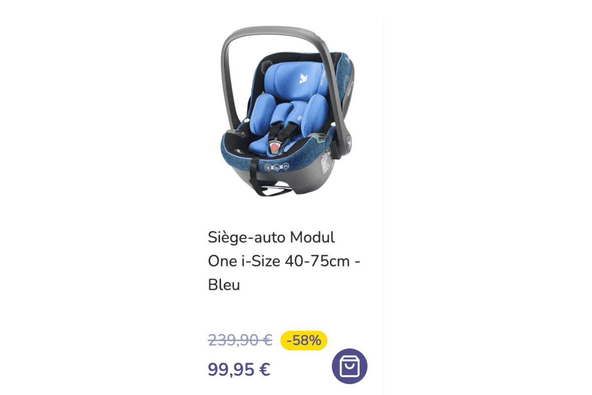 Apramo Siège auto Modul One i-Size 40-75cm Bleu cosy naissance norme i-Size
