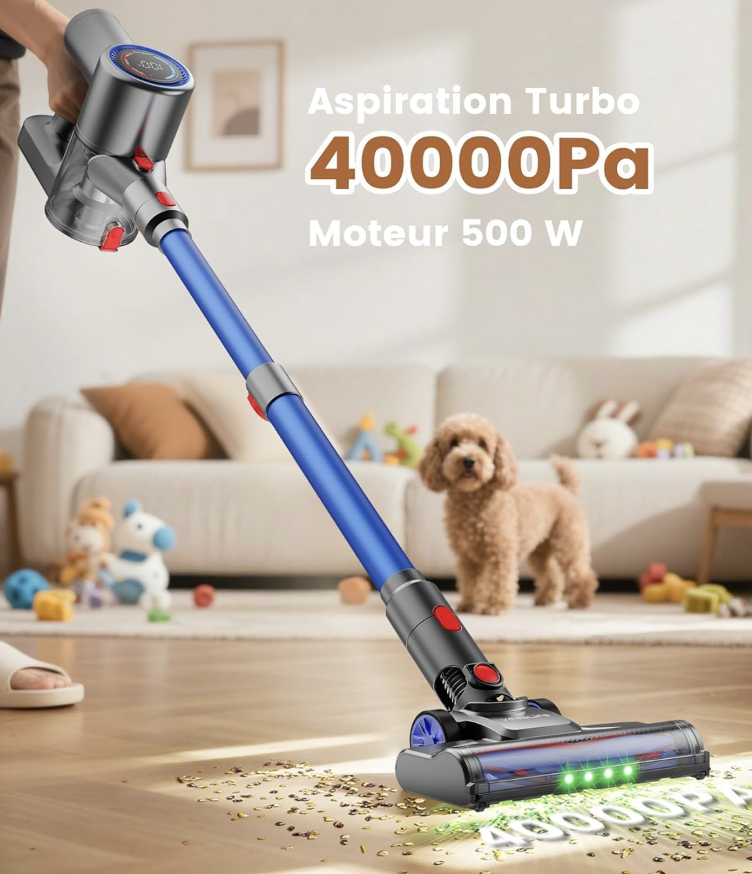 VersLife Z8 aspiration turbo 40000Pa moteur 500W